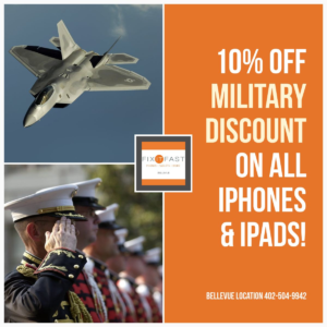 Fix It Fast Iphone & Ipad Repair 10% Military Discount